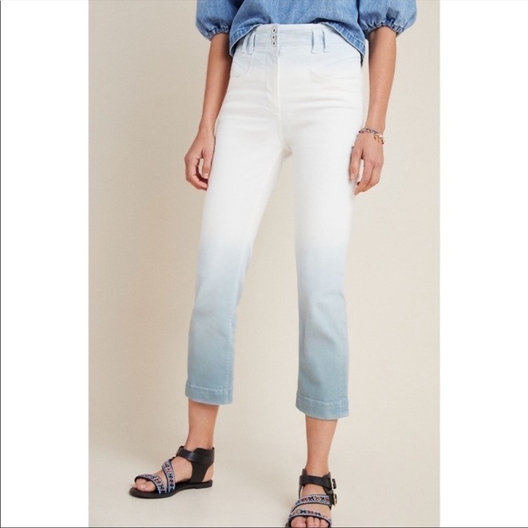 Anthropologie Pilcro and the Letterpress Jeans Ultra High-Rise Dip-Dyed 26 NWT - Picture 3 of 16